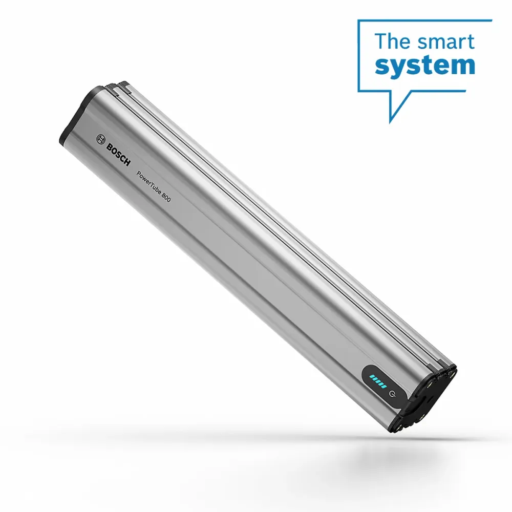 Integroitu akku BOSCH POWERTUBE 800 Wh Vaakasuora