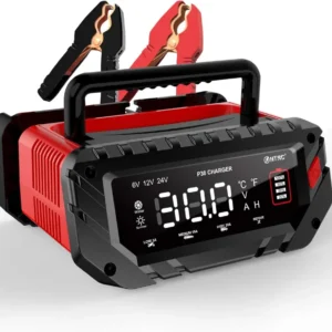 NOEIFEVO 6V 10A/12V 30A/24V 16A älykäs akkulaturi auton akuille, moottoripyörille, ruohonleikkureille, veneille, sopii lit...