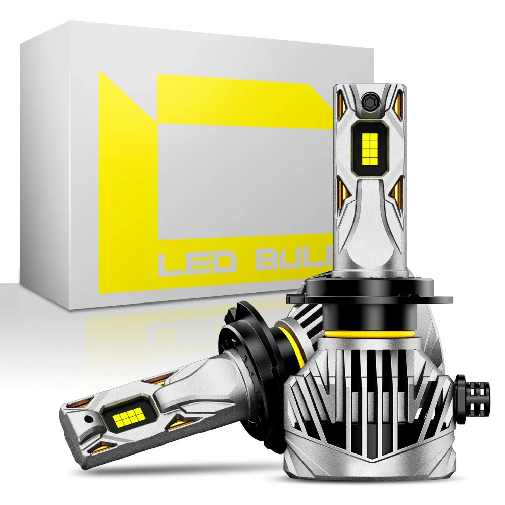 NOEIFEVO H7 Auto Scheinwerferlampe, 30.000 Lumen, 130W, 6500K Valkoinen, IP68 Vesitiivis, 100.000 Tunnin Kesto, Kaukovalo...