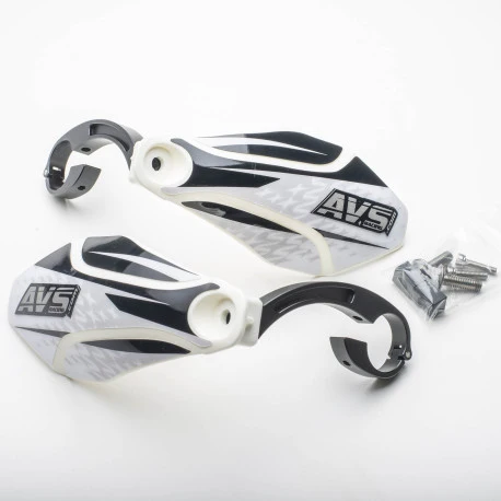 AVS KIT DECO Alu käsisuojus valkoinen/musta