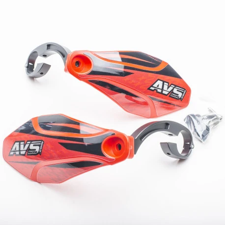 AVS KIT DECO käsisuojus Alu jalka punainen/musta