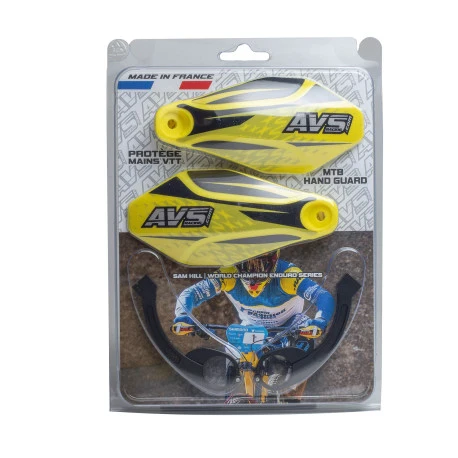AVS KIT DECO käsisuojus Alu jalka Keltainen/Musta