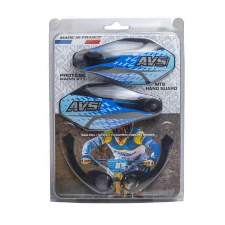 AVS KIT DECO käsisuojus Alu Tab Musta / Sininen