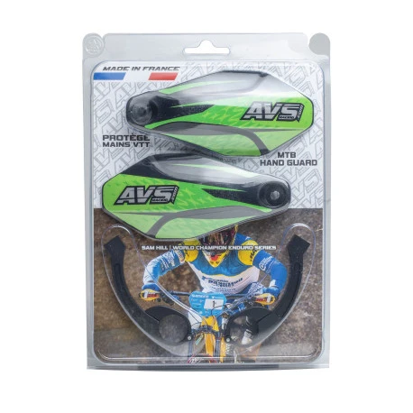 AVS KIT DECO käsisuojus Alu Tab Musta/vihreä