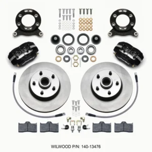 Wilwood Forged Dynalite-M Front Kit 11.30in 1 PC Rotor&Hub 1965-1969 Mustang Disc & Drum Spindle