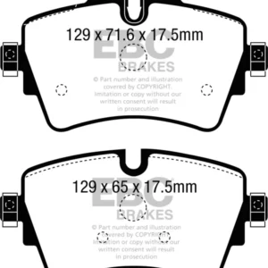 EBC 14+ Mini Hardtop 2.0 Turbo Cooper S Ultimax2 Front Brake Pads
