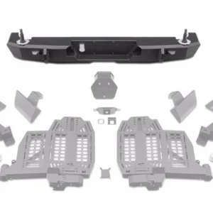 Rugged Ridge 20-24 Jeep Gladiator Wingmate Rear Bumper (Max Spare Wheel/Tire 37in. Dia.) - Tex. Blk