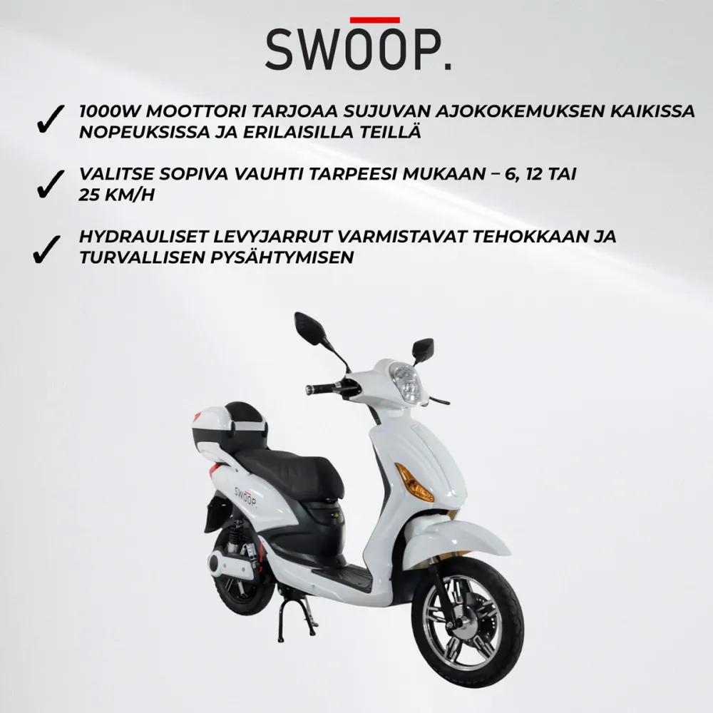 Swoop Sähköskootteri City Valkoinen