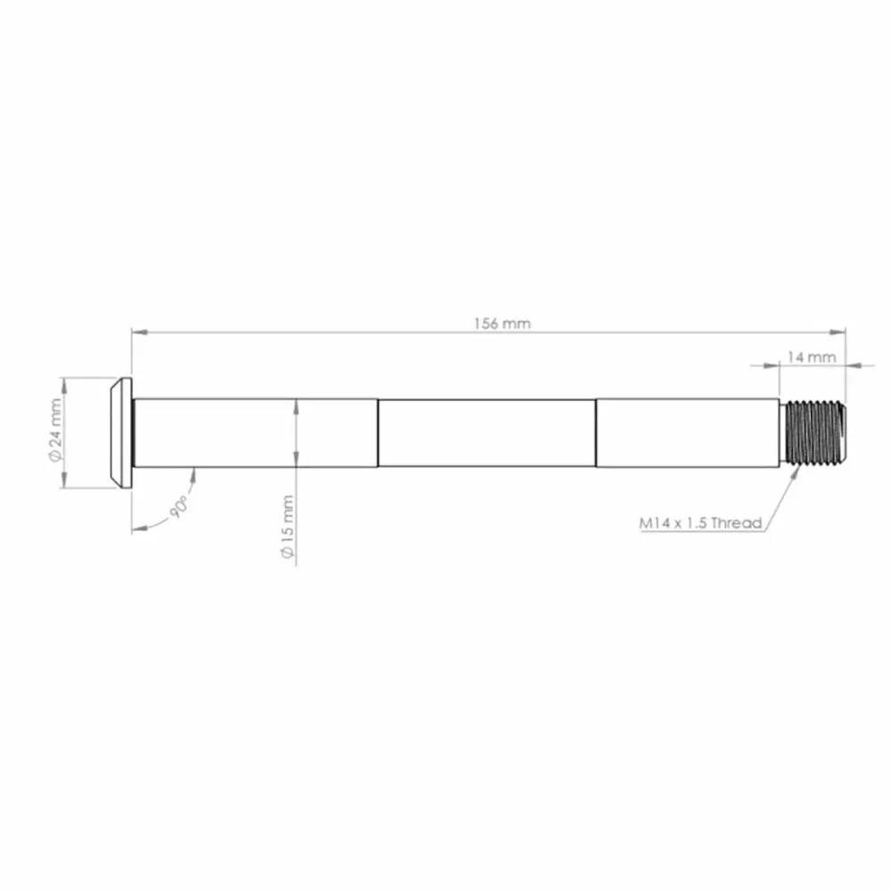 BURGTEC etupyörän akseli FOX-haarukalle 15x110 mm Boost Avant 2021 Punainen