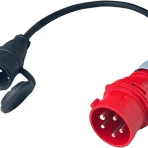 CEE 16A raskasvirtapistoke Schuko-liittimessä 230V kumiletkukaapeli IP44