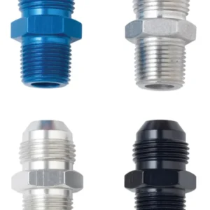 Fragola -6AN x 1/2 NPT Straight Adapter - Black