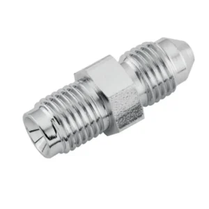 Twin Power Stainless Brake Fitting Male 3/8-24 Inverted Flare to -3 Male Straight