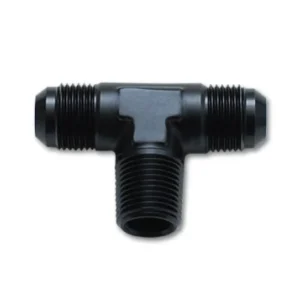 Vibrant -12AN x 3/4in NPT Flare to Pipe Tee Adapter Fitting - Aluminum