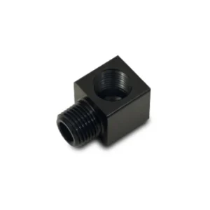 Vibrant 1/8in NPT Female x 1/8in NPT Male 90 Deg Adapter Fitting