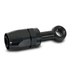 Vibrant -8AN Banjo Hose End Fitting use M18 Banjo Bolt - Aluminum Black