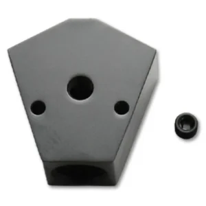 Vibrant Billet Aluminum Y-Block Fitting 1/8in NPT Port - 1/2in NPT x 3/8in NPT x 3/8in NPT
