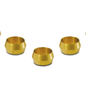 Vibrant Brass Olive Inserts 1/2in - Pack 5