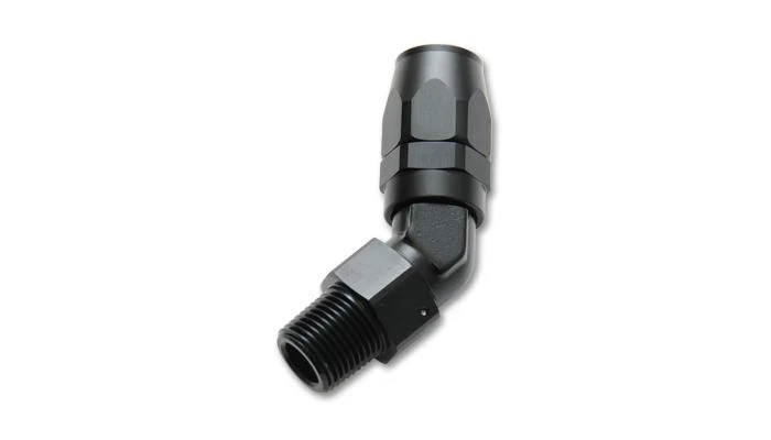 Vibrant Male -10AN 45 Degree Hose End Fitting - 1-1/6-12 Thread (12)