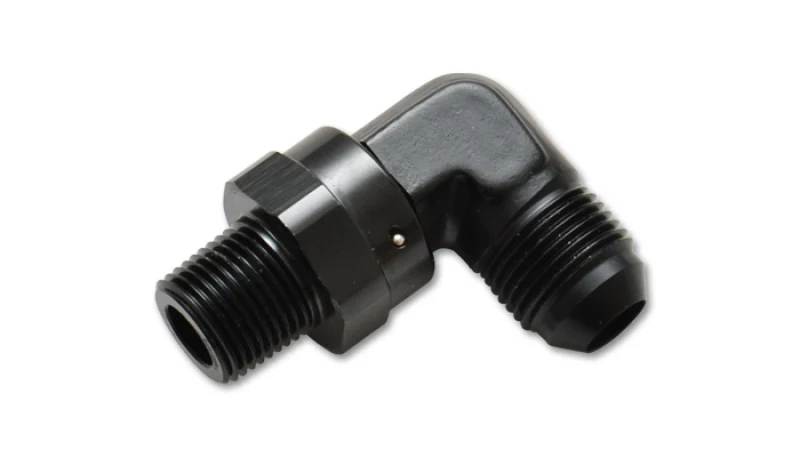 Vibrant Male to Male NPT 90 Degree Swivel Adapter -6 to 1/2in NPT