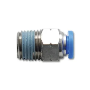 Vibrant Male Straight Fitting 1/4in OD Tubing (3/8in NPT Thread)
