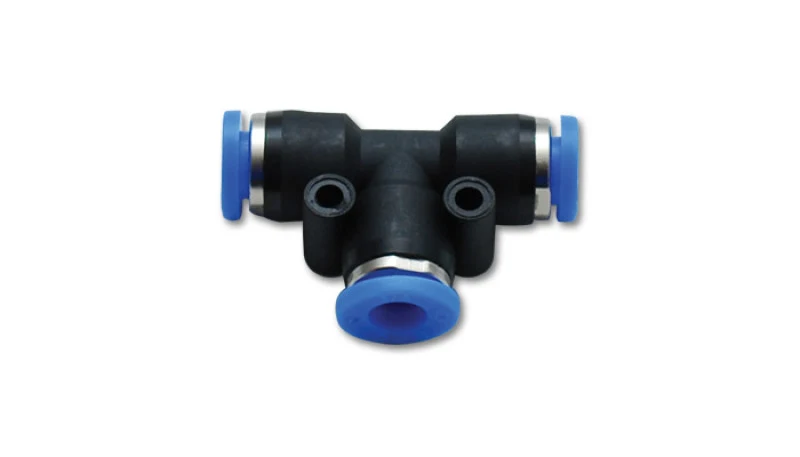 Vibrant Union inTin Pneumatic Vacuum Fitting - use 1/4in (6mm) OD tubing