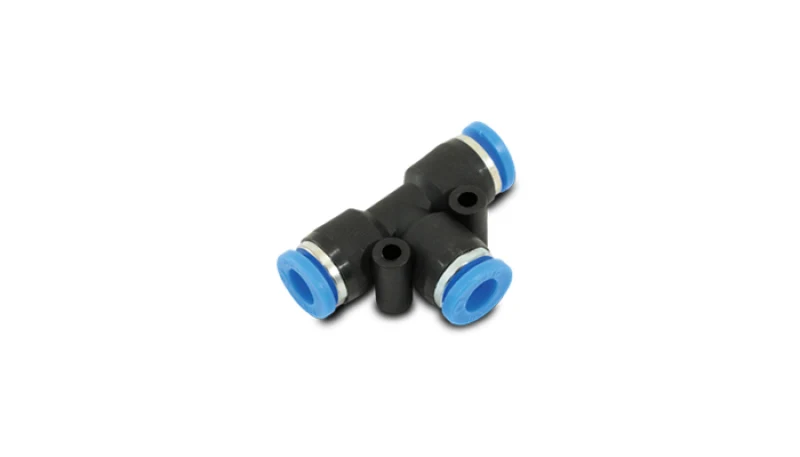 Vibrant Union inTin Pneumatic Vacuum Fitting - use 1/4in (6mm) OD tubing