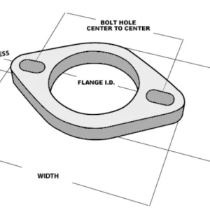 Vibrant 2-Bolt T304 SS Exhaust Flange (4in I.D.)