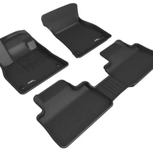 3D MAXpider 19-21 Audi E-Tron Kagu 1st 2nd Row Floormats - Black