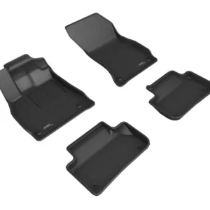3D MAXpider 2018-2020 Audi Q5 Kagu 1st 2nd Row Floormats - Black