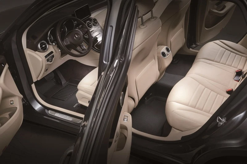 3D MAXpider 22-25 Jeep Grand Cherokee L 6-Seat w/ Rear Center Kagu 1st 2nd 3rd Row - Set (Black)
