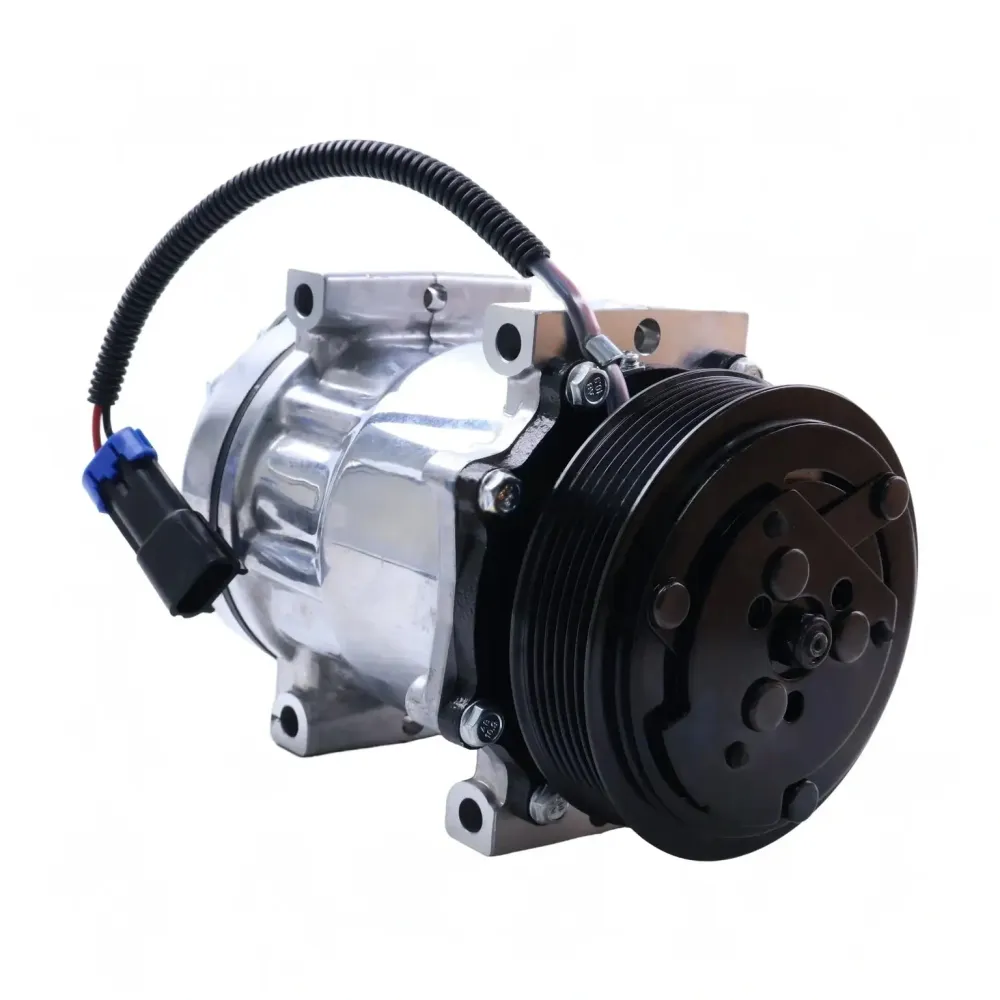 12V 6PK 126mm 7H15 ilmastointikompressori F69-1015-111 F69-1028-111 Peterbilt 365 367 389 Kenworth T680 T660 T880 kuorma-a...