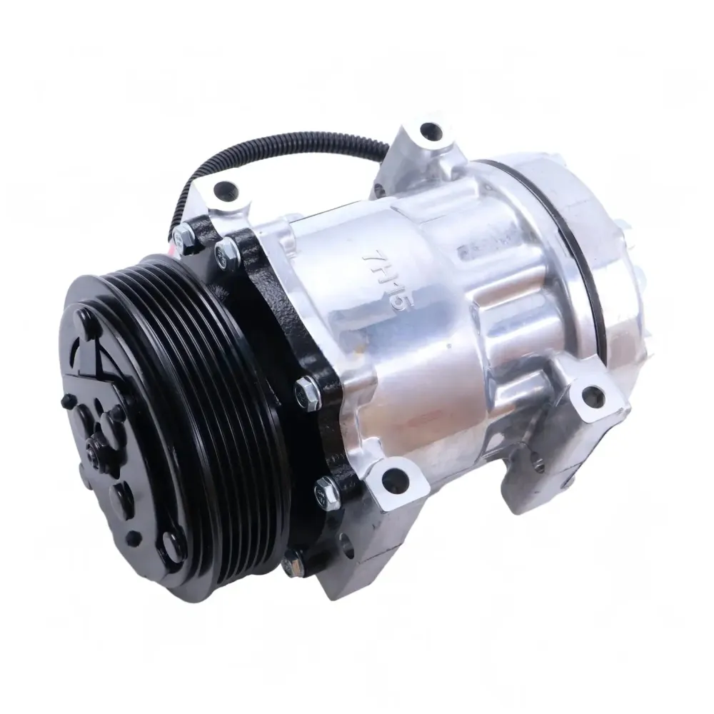 12V 6PK 126mm 7H15 ilmastointikompressori F69-1015-111 F69-1028-111 Peterbilt 365 367 389 Kenworth T680 T660 T880 kuorma-a...