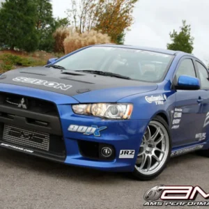 AMS Performance 08-15 Mitsubishi EVO X Front Mount Intercooler w/Modular Cast End Tanks & Logo