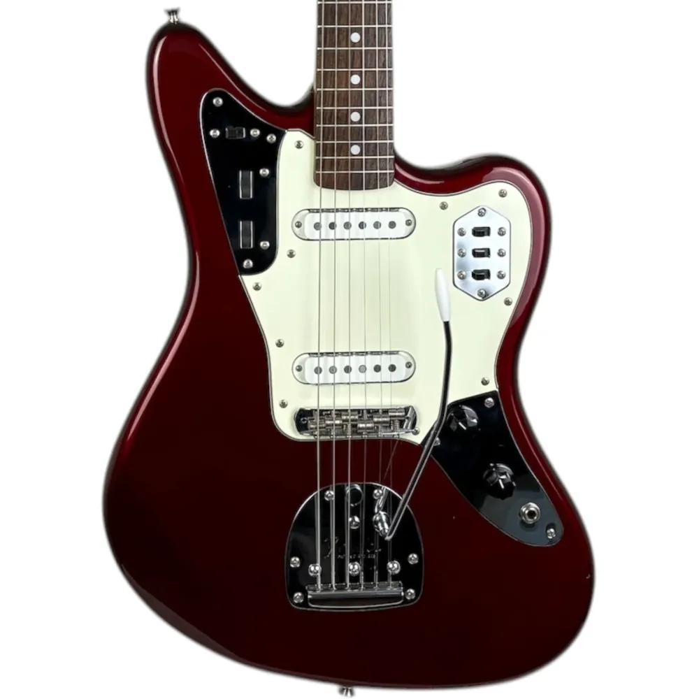 Fender Japan 66 Reissue Jaguar 2007-2010 - Candy Apple Red - Yhteensopiva kaula