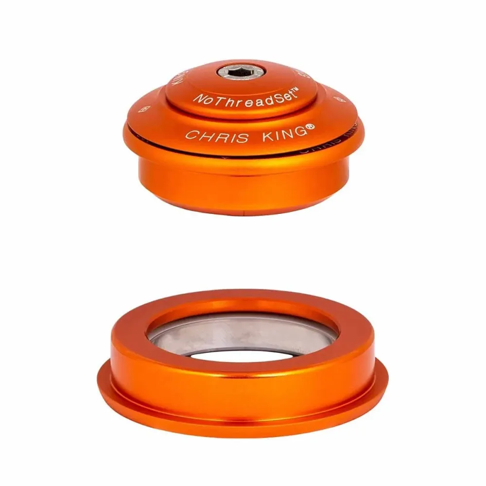 CHRIS KING INSET 2 puoli-integroitu jakopää 1"1/8-1.5" ZS44/ZS56 Oranssi