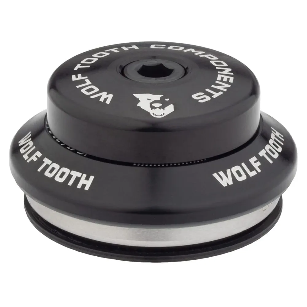 Korkea kuppi WOLF TOOTH PREMIUM integroituun kuulokemikrofoniin 1"1/8 IS42 Stack 7mm Musta