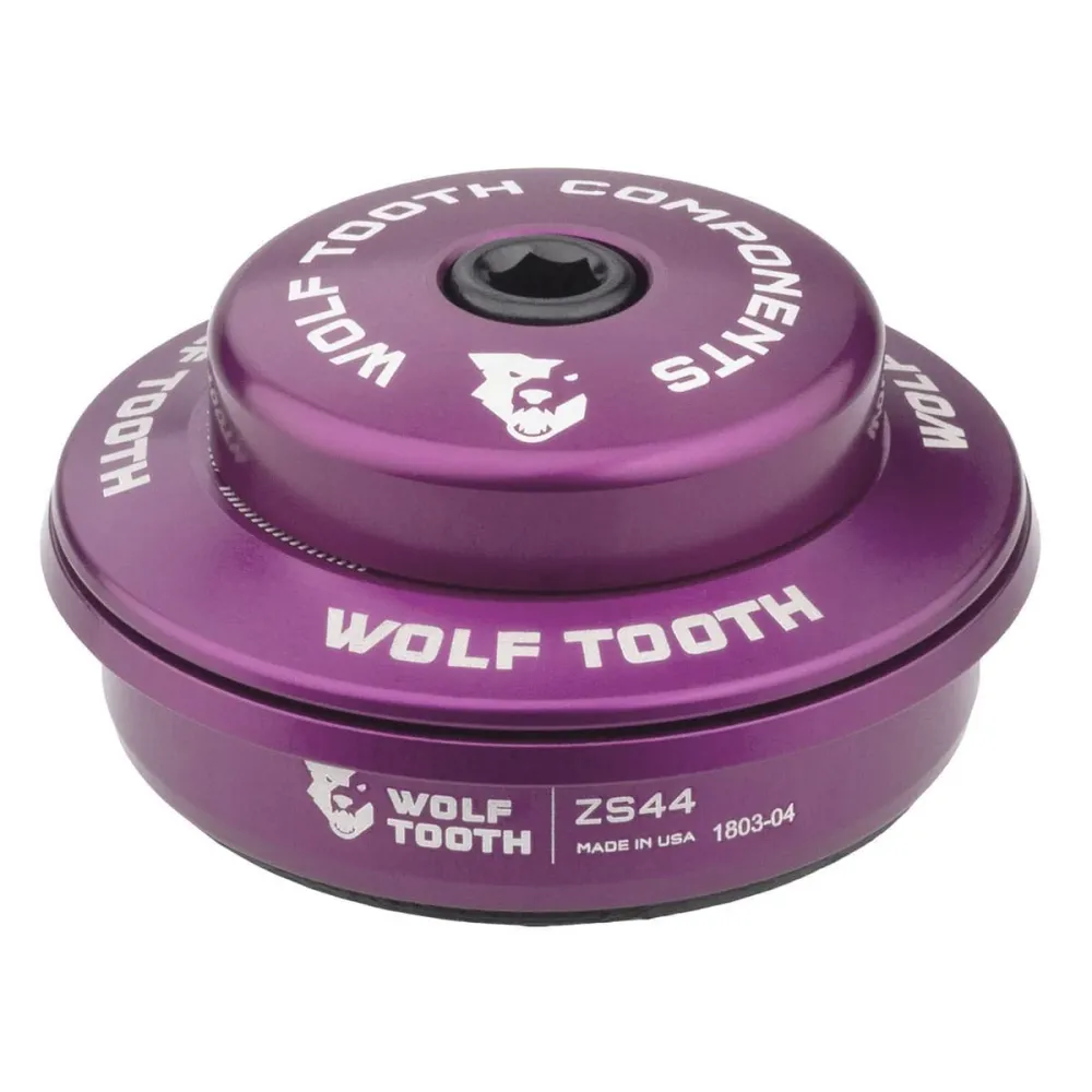 Korkea kuppi Wolf Tooth Premium puoli-integroidulle kuulokkeelle 1"1/8 ZS44 Stack 6 mm violetti