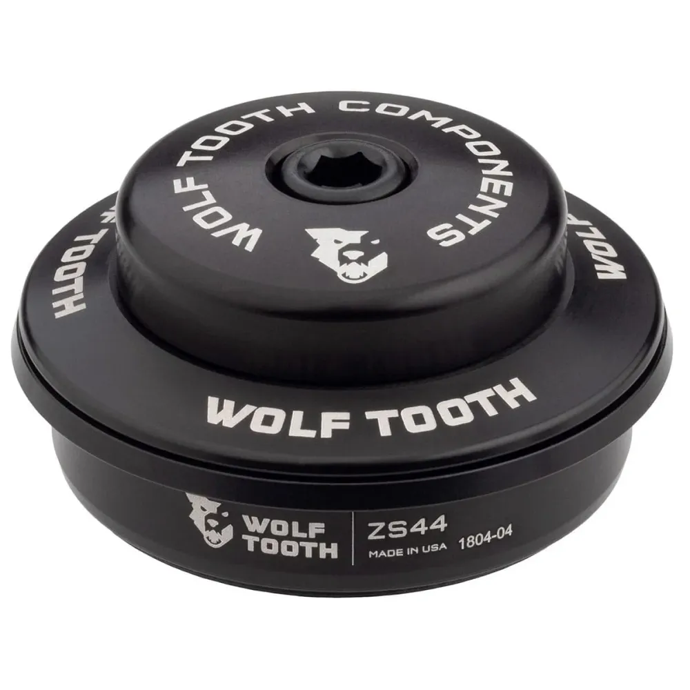 Korkea kuppi Wolf Tooth Premium puoli-integroidulle kuulokkeelle 1"1/8 ZS44 Stack 6 mm Musta
