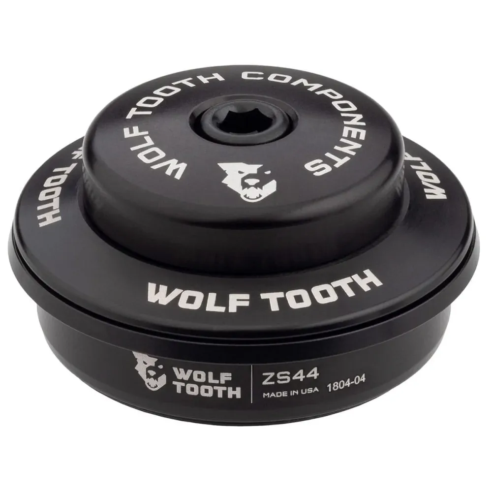 Korkea kuppi Wolf Tooth puoli-integroidulle kuulokkeelle 1"1/8 ZS44 Stack 6 mm Musta