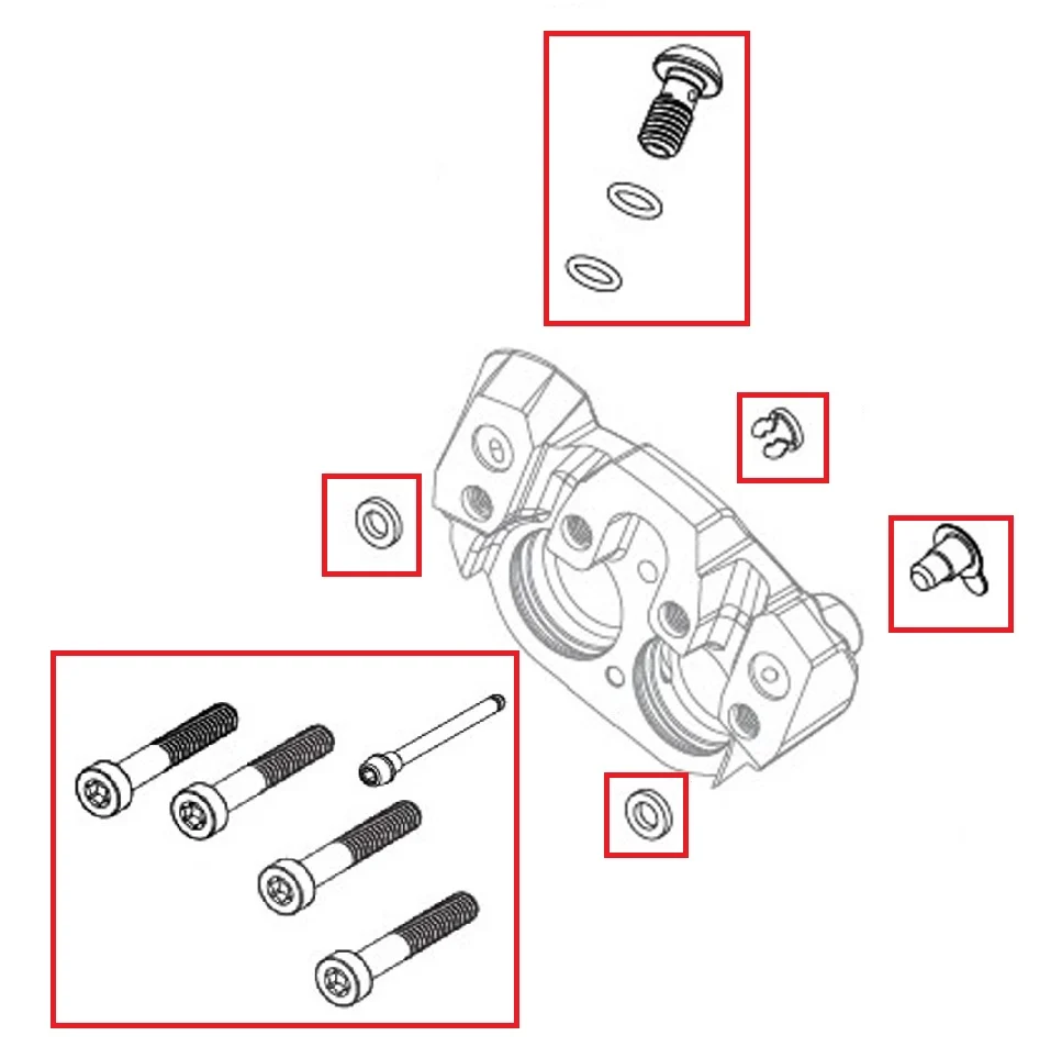 Jarrusatulan pulttipakkaus SRAM SRAM MAVEN Ultimate/Silver/Bronze