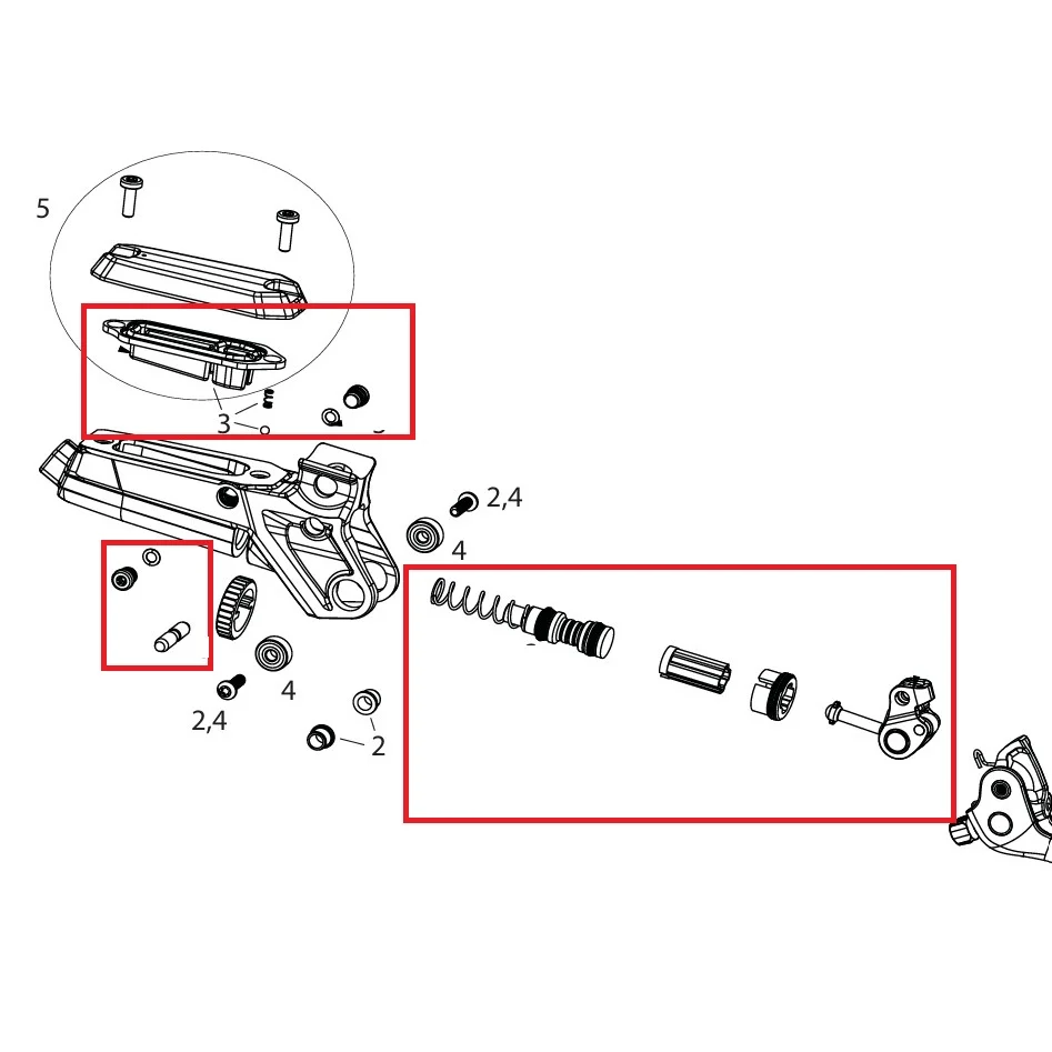SRAM Code ULTIMATE/SILVER STEALTH C1 Sisäisen vivun osasarja