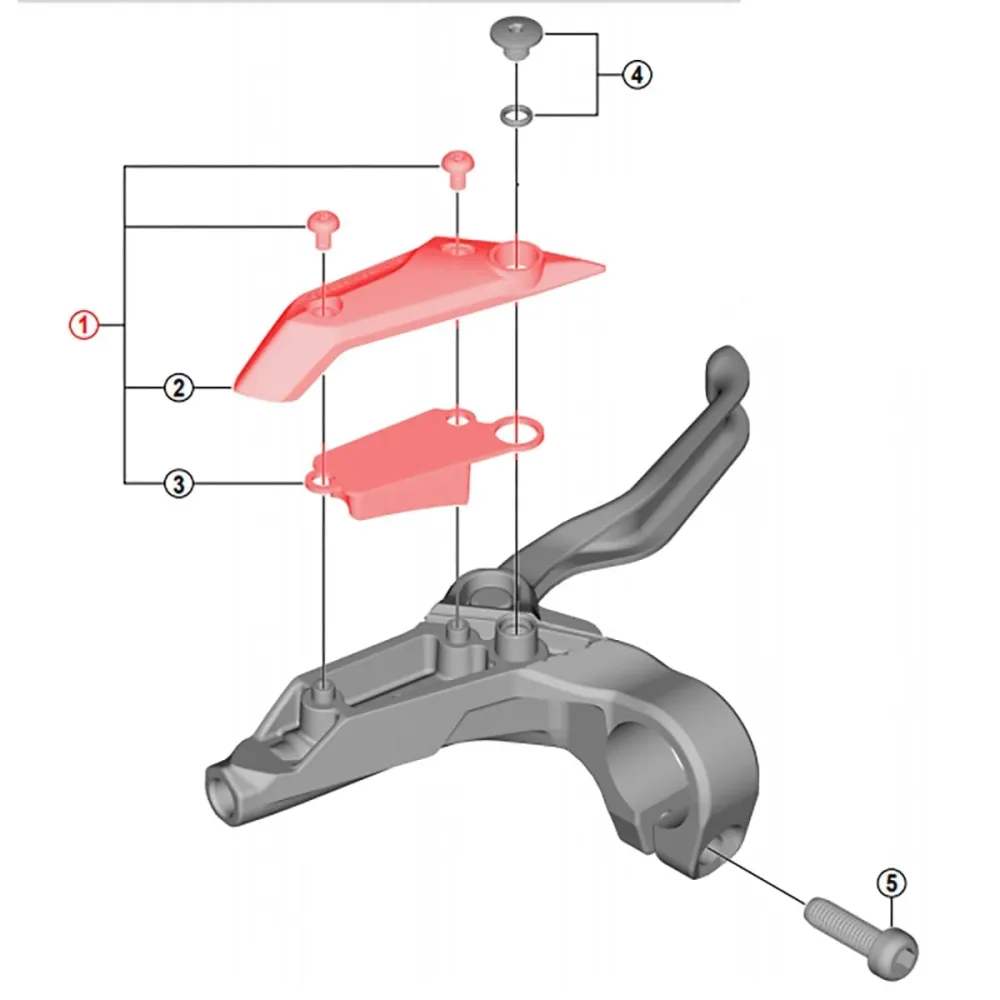 SHIMANO ALTUS BL-M315 Vasen jarruvivun kansi ja kalvo