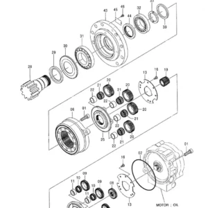 Heilahdusvaimennus 9236035 Sopii malleihin Hitachi ZX40U-2 ZX40U-3 ZX48U-3 ZX50U-2 ZX52U3