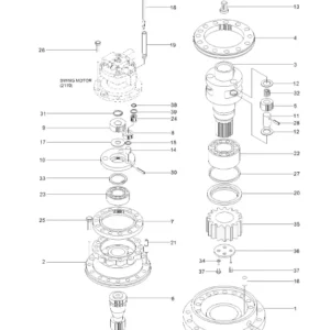 Heilunnanvaimennus 31E9-01050 31E9-01051 Sopii malleihin Hyundai R290LC-3 R290LC-7 R290LC3H R290LC7