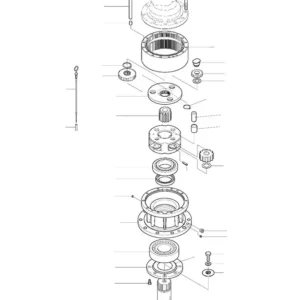 Heilunnanvaimennus K1000350 Sopii malleihin Komatsu DX480 DX520 DX520LC DX500LC-5 DX470LC-5