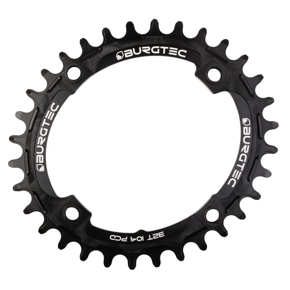 BURGTEC THICK THIN OVAL 10/11/12V Mono-tarjotin Narrow Wide 4 reikää 104mm Musta