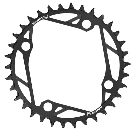 SRAM T-TYPE EAGLE 12V 4 reikäinen 104mm Alu musta mono ketjupyörä