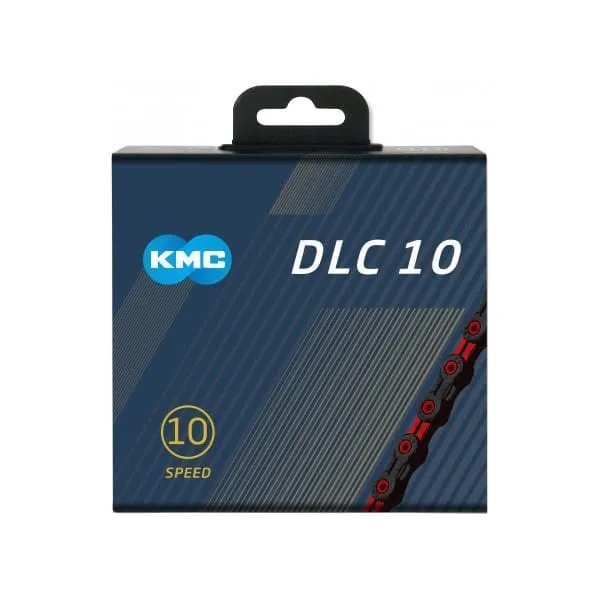 KMC DLC10 10V ketju Musta/punainen