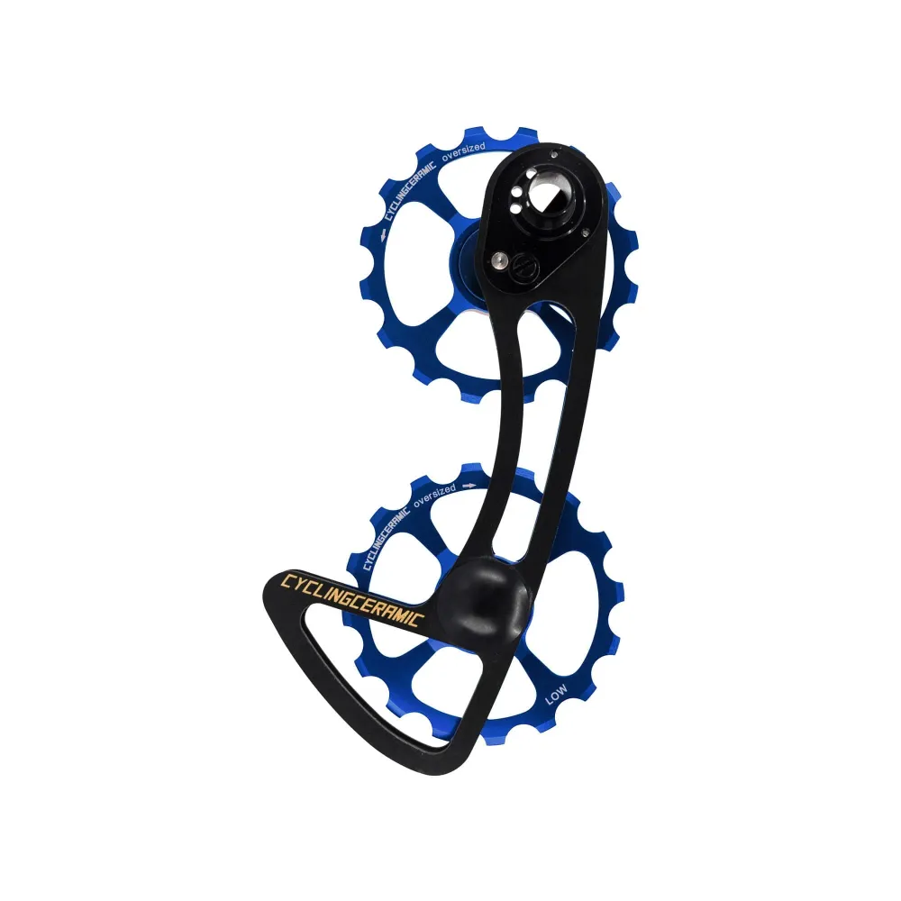 10/11V CYCLINGCERAMIC 16/16 Shimano sininen takavaihtajan häkki