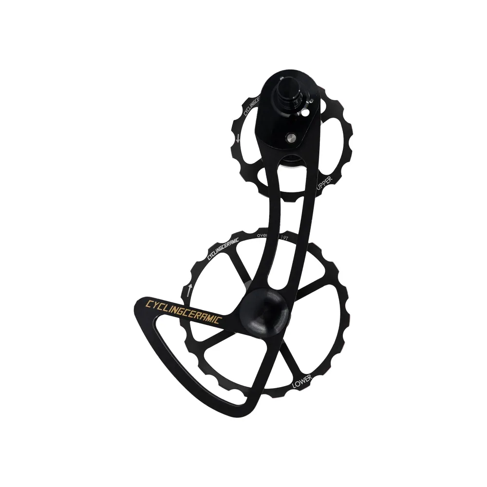 CYCLINGCERAMIC 11-vaihteinen takavaihde Häkki 14/19 Shimano R9100 / R8000 Musta